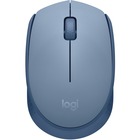 Logitech M170 Mouse - Optical - Wireless - Radio Frequency - 2.40 GHz - Blue Gray - USB - Symmetrical