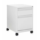 Offices To Go Pedestal - 23" - 1 x Box, File Drawer(s) - Material: Metal - Finish: White