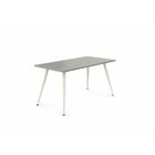 Global Pashley Work Surface - Rectangle Top - Tapered Base - 4 Legs - Noce Grigio - Laminate Top Material