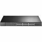 TP-Link JetStream Ethernet Switch - 24 Ports - Manageable - Gigabit Ethernet, 10 Gigabit Ethernet - 10/100/1000Base-T, 10GBase-X - 2 Layer Supported - Modular - 384 W PoE Budget - Twisted Pair, Optical Fiber - PoE Ports - Lifetime Limited Warranty