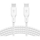 Belkin BoostCharge USB-C to USB-C Cable 100W - (2 meter / 6.6 foot, White) - 6.6 ft USB-C Data Transfer Cable for MacBook, Chromebook, Notebook, iPad, MacBook Pro, PC - First End: 1 x USB 2.0 Type C - Second End: 1 x USB 2.0 Type C - 480 Mbit/s - White