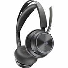 Poly Voyager Focus 2-M Microsoft Teams Certified USB-A Headset - Microsoft Teams Certification - Siri, Google Assistant - Stereo - USB Type A - Wired/Wireless - Bluetooth - 164 ft - 20 Hz - 20 kHz - On-ear, Over-the-head - Binaural - Ear-cup - 4.9 ft Cable - Electret Condenser, MEMS Technology Microphone - Black