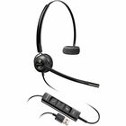 Poly EncorePro 545 USB-A Convertible Headset - Mono - Wired - 20 Hz - 20 kHz - On-ear - Monaural - Ear-cup - 7.2 ft Cable - Omni-directional Microphone - Black