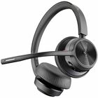 Poly Voyager 4320-M Microsoft Teams Certified USB-C Headset - Microsoft Teams Certification - Google Assistant, Siri - Stereo - USB Type A - Wired/Wireless - Bluetooth - 164 ft - 20 Hz - 20 kHz - On-ear, Over-the-head - Binaural - Ear-cup - 4.9 ft Cable - MEMS Technology, Electret Condenser Microphone - Noise Canceling - Black