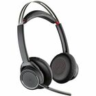 Poly Voyager Focus B825 USB-C Headset TAA - Google Assistant, Siri - Stereo - Wireless - Bluetooth - 98.4 ft - 20 Hz - 20 kHz - On-ear - Binaural - Ear-cup - Electret Condenser, MEMS Technology Microphone - Black - TAA Compliant