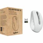 Logitech MX Anywhere 3S for Business - Wireless Mouse - Darkfield - Wireless - Bluetooth - Rechargeable - Pale Gray - USB Type C - 8000 dpi - Scroll Wheel - 6 Button(s)