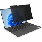 Kensington MagPro Magnetic Privacy Screen for Laptops 15.6" (16:10) Black - For 15.6" Widescreen LED Notebook - 16:10 - Fingerprint Resistant, Glare Resistant - Polyethylene Terephthalate (PET) - Anti-glare - TAA Compliant