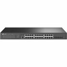 TP-Link JetStream 24-Port 2.5GBASE-T L2+ Managed Switch with 4 10GE SFP+ Slots - 24 Ports - Manageable - 2.5 Gigabit Ethernet, 10 Gigabit Ethernet, Gigabit Ethernet - 2 Layer Supported - Modular - 45.10 W Power Consumption - Twisted Pair, Coaxial - Rack-mountable - 5 Year Limited Warranty
