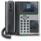 Poly Edge E450 IP Phone - Corded - Corded/Cordless - Wi-Fi, Bluetooth - Desktop - Black - VoIP - IEEE 802.11a/b/g/n/ac - 2 x Network (RJ-45) - PoE Ports