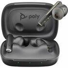 Poly Voyager Free 60 UC Earset - Microsoft Teams Certification - Google Assistant, Siri - Stereo - True Wireless - Bluetooth - 98.4 ft - 20 Hz - 20 kHz - Earbud - Binaural - In-ear - Carbon Black
