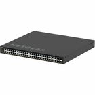 Netgear AV Line M4350-44M4X4V Ethernet Switch - 48 Ports - Manageable - 25 Gigabit Ethernet - 25GBase-X, 10GBase-T - 3 Layer Supported - Modular - 550 W Power Consumption - 194 W PoE Budget - Optical Fiber, Twisted Pair - PoE Ports - 1U High - Rack-mountable, Table Top - Lifetime Limited Warranty