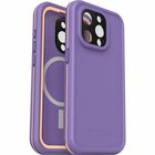 LifeProof iPhone 15 Pro Case OtterBox Fr Series for MagSafe - For Apple iPhone 15 Pro Smartphone - Rule of Plum (Purple) - Drop Resistant, Water Proof, Impact Resistant - Plastic