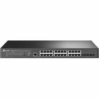 TP-Link JetStream 24-Port 2.5GBASE-T and 4-Port 10GE SFP+ L2+ Managed Switch with 16-Port PoE+ & 8-Port PoE++ - 24 Ports - Manageable - 2.5 Gigabit Ethernet, 10 Gigabit Ethernet - 2.5GBase-T, 10GBase-X - 3 Layer Supported - 629.10 W Power Consumption - 500 W PoE Budget - Twisted Pair, Optical Fiber - PoE Ports - Rack-mountable