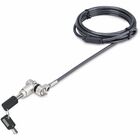 StarTech.com Universal Laptop Lock 6.6ft, Security Cable For Notebook Compatible w/Noble Wedge®/Nano/K-Slot; Keyed Locking Cable - Universal laptop lock compatible w/ Noble Wedge/K-Slot/Nano security slots; Adjustable lock tip - 6.5ft long, 0.17in thick - keyed locking cable; Cut-resistant steel cable - 360 Deg. Lock head rotation/90 Deg. Pivot - Lock withstands 201lb pull force