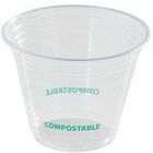 Eco Guardian 9 oz Clear PLA Cold Cup - Storing, Beverage, Fruit - 3.78" (96.01 mm) Diameter - Clear, Transparent - Polylactic Acid (PLA) Body