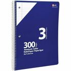 APP Coil Exercise Book, Ruled, 10.5"x8" , 300pg, 3-Subjects - 3 Subject(s) - 300 Pages - Spiral - 10.50" (266.70 mm) x 8" (203.20 mm) - 1 Each