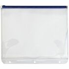 GEO Plastic Envelope with Zipper - Letter - 9" Width x 11 1/2" Length - Zippered - Plastic - Clear