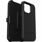OtterBox Defender Carrying Case (Holster) Apple iPhone 15 Pro Max Smartphone - Black - Drop Resistant, Scrape Resistant, Dirt Resistant, Bump Resistant, Impact Absorbing, Dust Resistant - Polycarbonate, Synthetic Rubber Body - Holster - 6.84" (173.74 mm) Height x 3.72" (94.49 mm) Width x 1.33" (33.78 mm) Depth - Retail