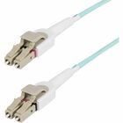 StarTech.com 5m (15ft) LC to LC (UPC) OM4 Switchable Fiber Optic Cable, 50/125µm, 100G Networks, Toolless Polarity Switching, LSZH - 5m (16.4ft) OM4 Switchable LC/LC-UPC Fiber Cable; Toolless Polarity Switching; 10/40/100Gbps Full Duplex; 50/125µm; Bandwidth: 4700MHz.km at 850nm; Bend Radius: 6cm (loaded)/3cm (unloaded); OD: 3mm; Jacket: LSZH; Temp Range: -20 to 60C (-4 to 140F)