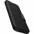 OtterBox Strada Carrying Case (Folio) Apple iPhone 15 Plus Smartphone, Cash, Card, Notes - Shadow (Black) - Drop Resistant - Leather Body - 6.46" (164.08 mm) Height x 3.31" (84.07 mm) Width x 0.51" (12.95 mm) Depth