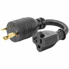 StarTech.com 6in (15cm) Heavy Duty Power Cord, NEMA L5-20P to NEMA 5-20R Plug Converter Cable, 20A 125V, 12AWG, UL Listed Components - 6in heavy duty power cord with IEC 60320 C19 to C20 connectors; 250V at 20A; UL Listed components; Wire: 100% Copper; Fire Rating: VW-1; 12AWG; Jacket Rating: SJT; Temp Range: -4 to 221°F; Cable O.D.: 0.44in; TAA Compliant
