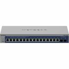 Netgear Smart S3600 XS516TM Ethernet Switch - 16 Ports - Manageable - 10 Gigabit Ethernet, Gigabit Ethernet - 10/100/1000Base-T, 10GBase-X - 3 Layer Supported - 64.80 W Power Consumption - Twisted Pair, Optical Fiber - Desktop, Wall Mountable, Rack-mountable, Table Top - Lifetime Limited Warranty