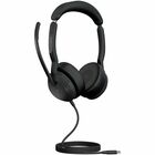 Jabra Evolve2 50 Headset - Microsoft Teams Certification - Stereo - USB Type C - Wireless - Bluetooth - Over-the-head - Binaural - Supra-aural - Noise Cancelling Microphone