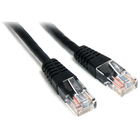 StarTech.com 1 ft Black Molded Cat5e UTP Patch Cable - Category 5e - 1 ft - 1 x RJ-45 Male - 1 x RJ-45 Male - Black