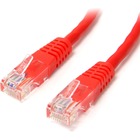 StarTech.com 15 ft Red Molded Cat5e UTP Patch Cable - Category 5e - 15 ft - 1 x RJ-45 Male - 1 x RJ-45 Male - Red