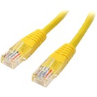 StarTech.com 3 ft Yellow Molded Cat5e UTP Patch Cable - Category 5e - 3 ft - 1 x RJ-45 Male - 1 x RJ-45 Male - Yellow