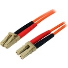 StarTech.com 15m Fiber Optic Cable - Multimode Duplex 50/125 - LSZH - LC/LC - OM2 - LC to LC Fiber Patch Cable - LC Male - LC Male - 49.21ft - Orange