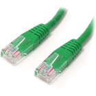 StarTech.com 3 ft Green Molded Cat5e UTP Patch Cable - Make Fast Ethernet network connections using this high quality Cat5e Cable, with Power-over-Ethernet capability - 3ft Cat5e Patch Cable - 3ft Cat 5e Patch Cable - 3ft Cat5e Patch Cord - 3ft Molded Pat