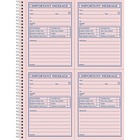 Adams Carbonless Important Message Pad - 200 Sheet(s) - Spiral Bound - 2 PartCarbonless Copy - 8.50" (215.90 mm) x 11" (279.40 mm) Sheet Size - Assorted Sheet(s) - 1 Each