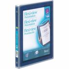 Avery® Flexi-View 3 Ring Binder - 1/2" Binder Capacity - Letter - 8 1/2" x 11" Sheet Size - 100 Sheet Capacity - 3 x Round Ring Fastener(s) - Internal Pocket(s) - Polypropylene - Flexible, Durable, Lightweight, Preprinted, Non-stick, Ink-transfer Resistant - 1 Each