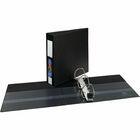 Avery® Heavy-Duty Binders with One Touch EZD Rings & Label Holder - 3" Binder Capacity - Letter - 8 1/2" x 11" Sheet Size - 670 Sheet Capacity - Ring Fastener(s) - 4 Internal Pocket(s) - Polypropylene - Black - Label Holder, Pocket, One Touch Ring, Heavy Duty, Long Lasting, Tear Resistant, Split Resistant - 1 Each