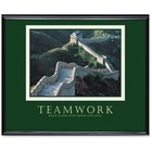 Advantus Teamwork Motivational Poster - 30" (762 mm) Width x 24" (609.60 mm) Height - Black Frame