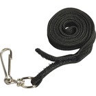 SICURIX Hook N' Loop Safety Lanyard - 1 / Each - 36" (914.40 mm) Length - Black - Nylon