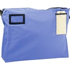 Baumgartens Reusable Mailer Bag - 14" (355.60 mm) Width x 18" (457.20 mm) Length - 4" (101.60 mm) Gusset - Blue - 1Each - Mailing