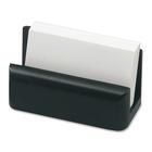 Rolodex Wood Tones Black Wood Card Holder - Wood - 1 Each - Black