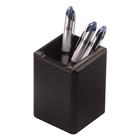 Rolodex Wood Tones Black Wood Pencil Holder - Wood - 1 Each - Black