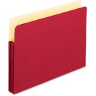 Pendaflex Letter Expanding File - 3 1/2" Folder Capacity - 8 1/2" x 11" - 3 1/2" Expansion - Manila - Red - 1 Each