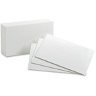 Oxford Blank Index Cards - 5" x 8" - 85 lb Basis Weight - 100 / Pack - White