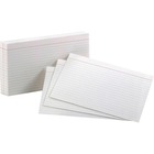 Oxford Ruled Index Cards - 5" x 8" - 85 lb Basis Weight - 100 / Pack - SFI