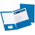 Oxford Letter Pocket Folder - 8 1/2" x 11" - 2 Pocket(s) - Blue - 25 / Box