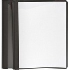 Oxford Clear Front Report Covers - Letter - 8 1/2" x 11" Sheet Size - 100 Sheet Capacity - 3 x Tang Fastener(s) - 1/2" Fastener Capacity for Folder - Leatherette - Black, Clear - 25 / Box