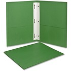 Oxford Letter Recycled Pocket Folder - 8 1/2" x 11" - 85 Sheet Capacity - 3 Fastener(s) - 1/2" Fastener Capacity for Folder - 2 Inside Front & Back Pocket(s) - Leatherette - Light Green - 10% Recycled - 25 / Box