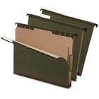 Esselte Hanging File Folder with Dividers - Letter - 8 1/2" x 11" Sheet Size - 2" Expansion - 1" (25.4 mm) Folder Fastener Capacity - Green - 10 / Box