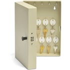 Steelmaster 28-Key Hook-Style Cabinet with Combo Lock - 7.8" x 3.3" x 11.5" - Security Lock - Putty - Steel - Recycled