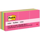 Post-itÂ® Notes Original Notepads - Poptimistic Color Collection - 1200 - 1.50" x 2" - Rectangle - 100 Sheets per Pad - Unruled - Power Pink, Acid Lime, Aqua Splash, Vital Orange - Paper - Self-adhesive, Repositionable - 12 / Pack