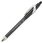 Paper Mate FlexGrip Elite Retractable Ballpoint Pens - Medium Pen Point - Refillable - Retractable - Black - Black Rubber Barrel - Metal Tip - 1 Dozen